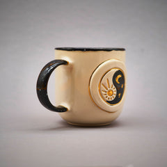 Teetasse | Kaffeetasse | Yin Yang  | Handgemacht aus Keramik getöpfert | Designer Tasse