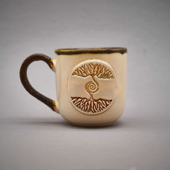Teetasse | Kaffeetasse | Baum des Lebens  | Handgemacht aus Keramik getöpfert | Designer Tasse