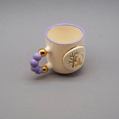 Teetasse | Kaffeetasse | Yoga  | Handgemacht aus Keramik getöpfert | Designer Tasse