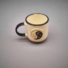 Teetasse | Kaffeetasse | Yin Yang  | Handgemacht aus Keramik getöpfert | Designer Tasse