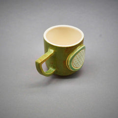 Teetasse | Kaffeetasse | Blume des Lebens  | Handgemacht aus Keramik getöpfert | Designer Tasse
