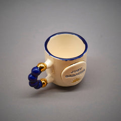 Teetasse | Kaffeetasse | Just Breathe  | Handgemacht aus Keramik getöpfert | Designer Tasse