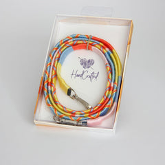 Handykette | Handyband | Blau-Orange-Gelb | Handgemacht | Handy umhängeband | Universalgurt für alle Smartphone | Iphone | Samsung Galaxy