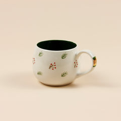 Teetasse | Kaffeetasse | Mit einer „Hirsch" verziert | Handgemacht aus Keramik getöpfert | Mit Echtgold Elementen | Designer Tasse
