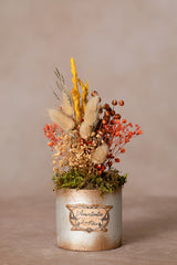 Echte getrocknete Trockenblumen | Strauß | Gelb | Bouquet