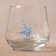 Trinkglas mit Tierfigur | Seestern | 3D | Murano Glas | Glas mit Figur | Handgemacht | Wasserglas | Tasse