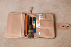 Praktischer Organizer | Grün Braun Kariert | Handtaschen Organizer | Handgemacht | Persönlicher Organizer | Reiseorganizer | Familienorganizer