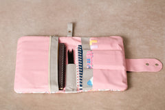Praktischer Organizer | Pinke Blumen | Handtaschen Organizer | Handgemacht | Persönlicher Organizer | Reiseorganizer | Familienorganizer