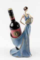 Weinhalter | Weinflaschenhalter | Lady in Blau | Weinflaschenhalter | Weinliebhaber | Rotwein Flaschenständer | Rotwein Flaschenhalter