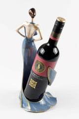 Weinhalter | Weinflaschenhalter | Lady in Blau | Weinflaschenhalter | Weinliebhaber | Rotwein Flaschenständer | Rotwein Flaschenhalter