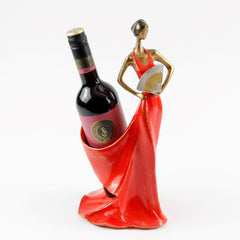 Weinhalter | Weinflaschenhalter | Lady in Rot | Weinflaschenhalter | Weinliebhaber | Rotwein Flaschenständer | Rotwein Flaschenhalter